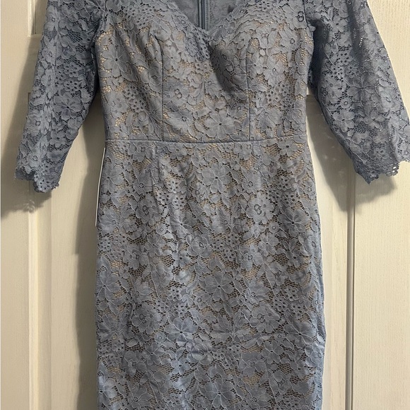 Brand New AZAZIE dress in dusty blue - Picture 2 of 5